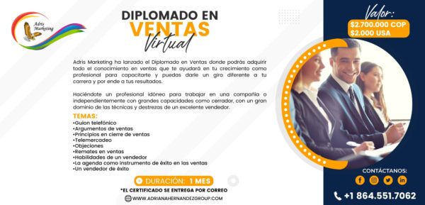 Diplomado en ventas virtual en Dolares - Image 2